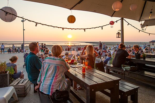 Sundowner an der Borkumer Promenade